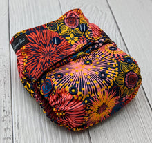 Load image into Gallery viewer, OSFM Pocket nappy - "Blitzen" (Maroon AWJ lining)
